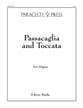 Passacaglia and Toccata Organ sheet music cover